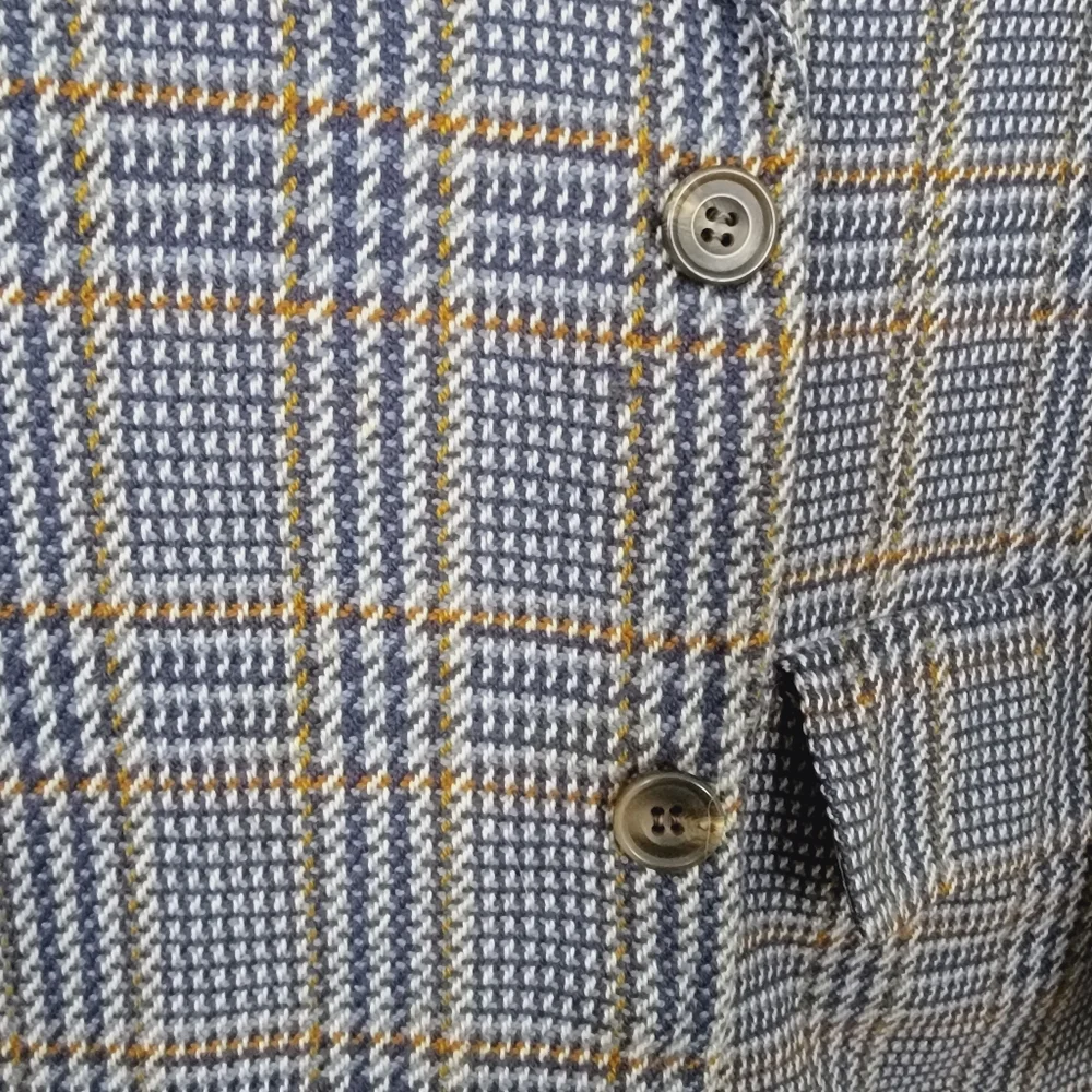 Burberrys' Cashmere Vintage Glen Plaid Men Jacket See Measurements